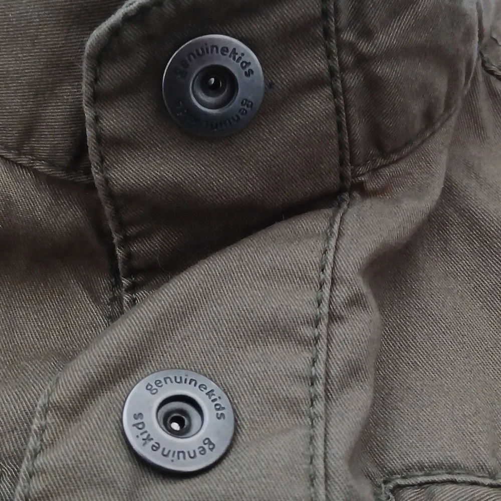Oshkosh B'gosh Genuine Kids Snap on Khaki green Jacket |‎ Size 12M